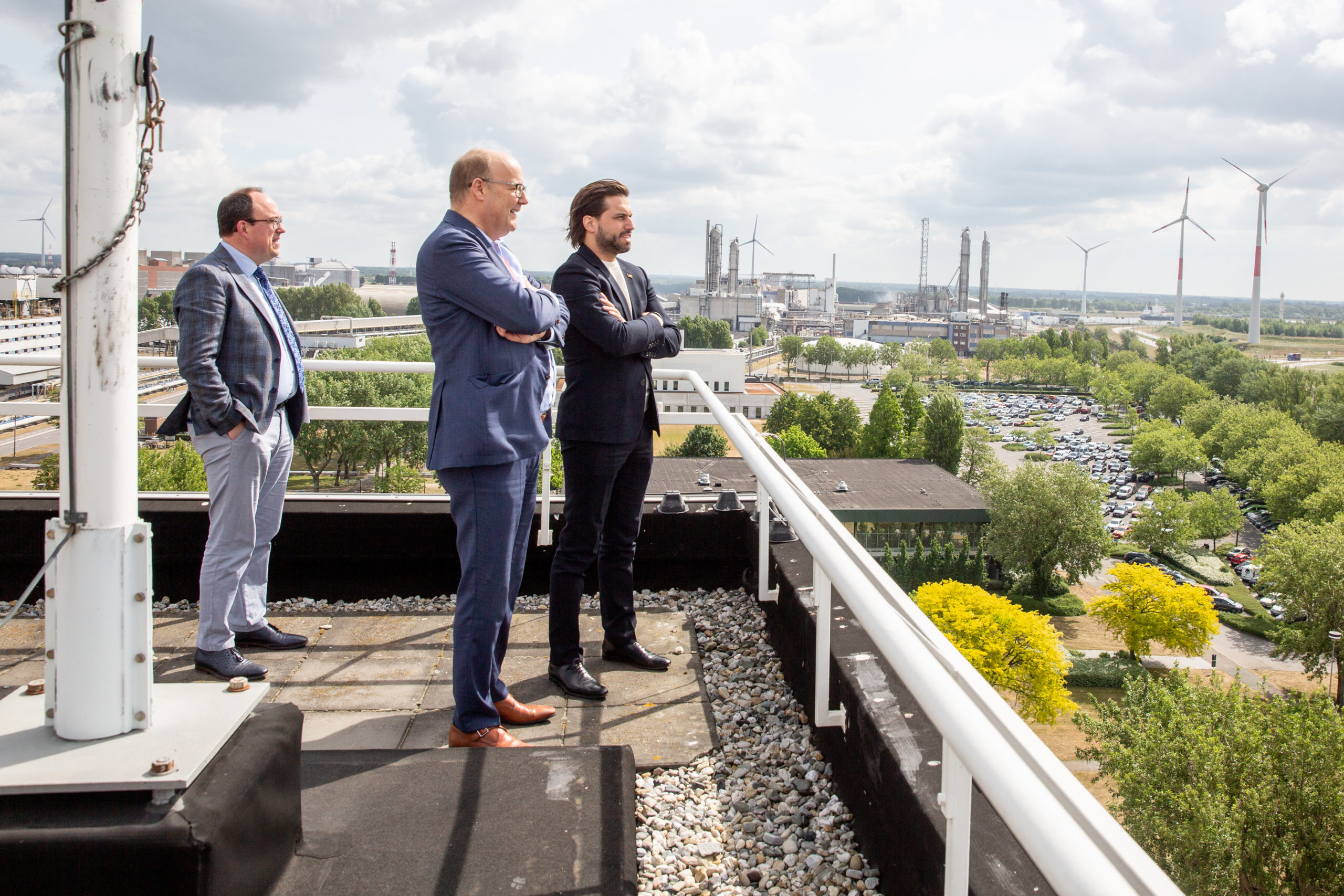 Georges-Louis Bouchez visite BASF et rencontre les entrepreneurs du Voka Antwerpen-Waasland