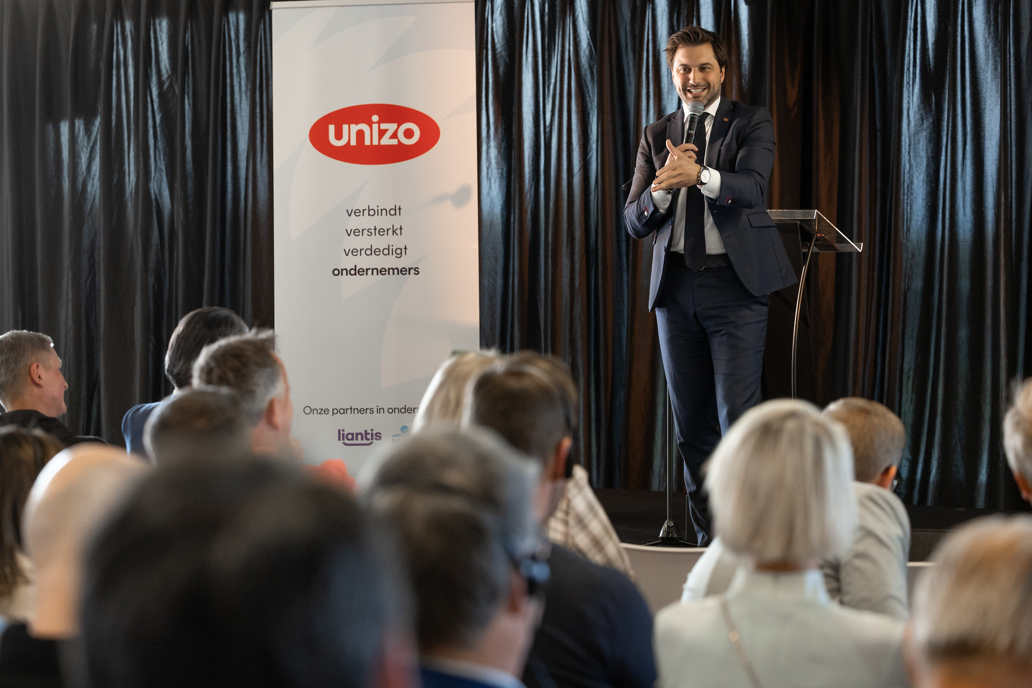 Les entrepreneurs de Flandre-Occidentale accueillent Georges-Louis Bouchez à Waregem