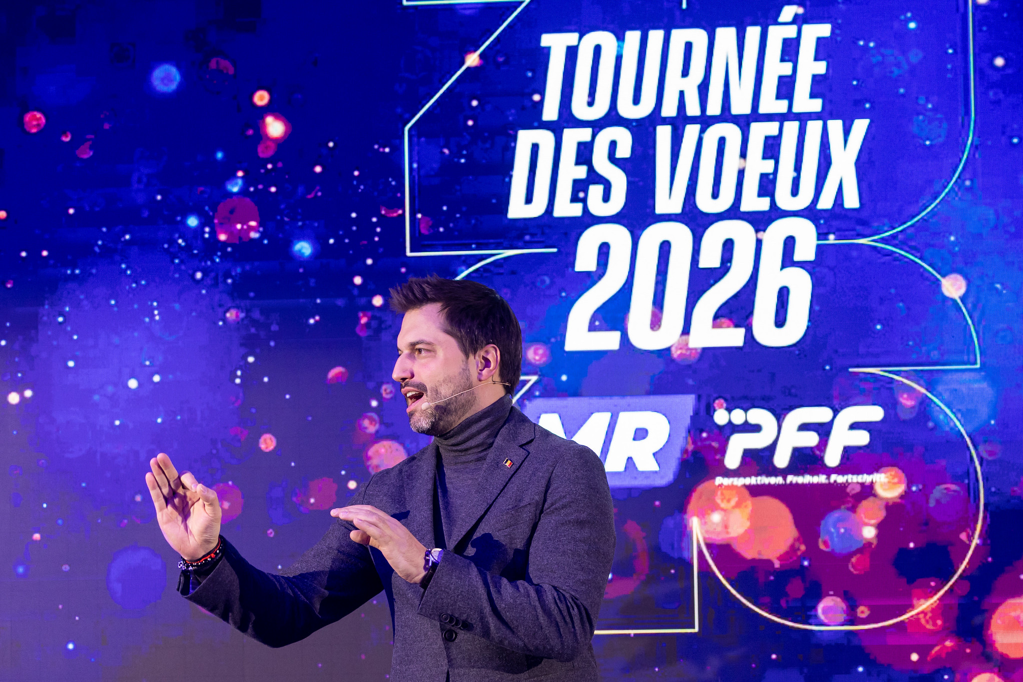 Discours de Georges-Louis Bouchez aux vœux du MR à Eupen : “Réformer le pays tout en garantissant la voix de la communauté germanophone”